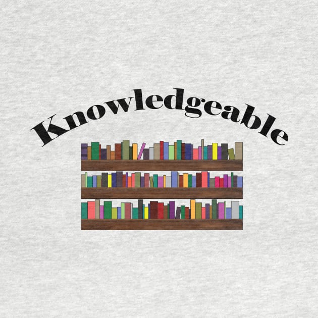 Knowledgeable Bookshelf by Benny Merch Pearl